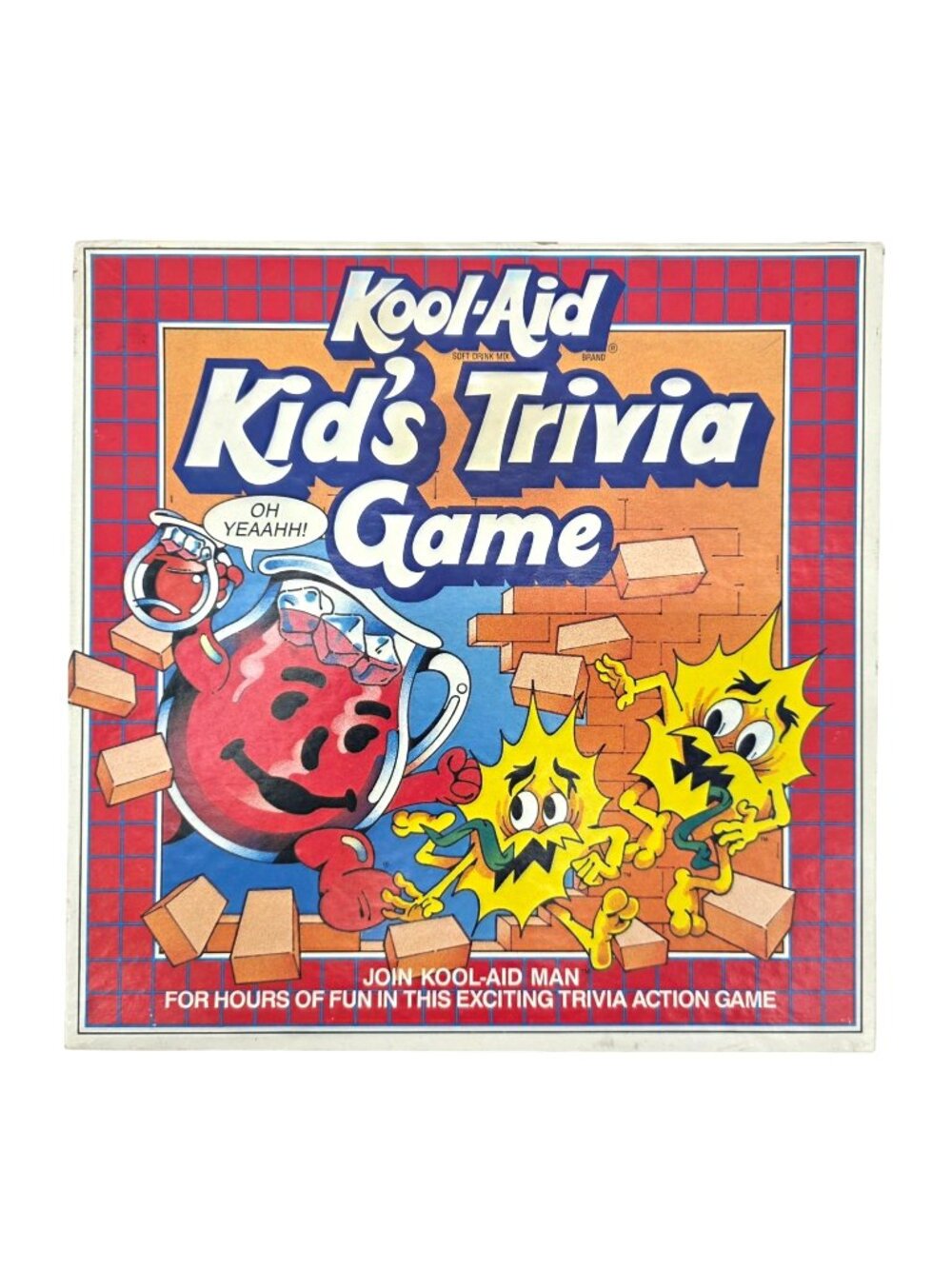 Vintage Kool-Aid Kid's Trivia Game Board Game 1985 Retro Eighties